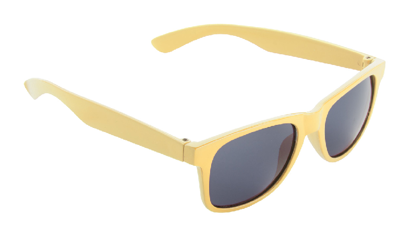 Lunettes de soleil pour enfants - protection UV 400 - plastique trendy - couleur jaune_0