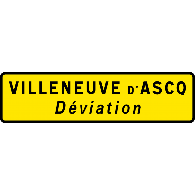 Panneau de voirie temporaire KD62 - Confirmation de déviation - WP Signalisation_0