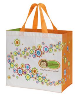 Sac cabas réutilisable - en polypropylène non tissé, imperméable et lavable avec lamination - Réf LUXFON2S_0