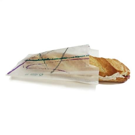 SAC SANDWICH PAPIER CRISTAL 12+4X26 CM PAPIER TRANSPARENT (VENDU PAR 500)