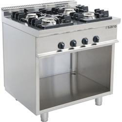 Saro Cuisinière à gaz avec soubassement ouvert modèle E7/Kupg4Ba, Dimensions : L 800 X P 700 X H 850 - SAR-423-1020_0