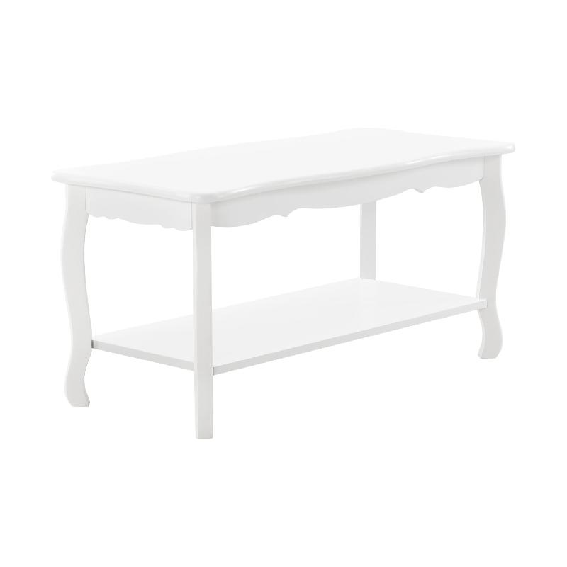 TABLE BASSE DE SALON MDF 87,5 CM SAPIN LAQUÉ BLANC 03_0004159_0