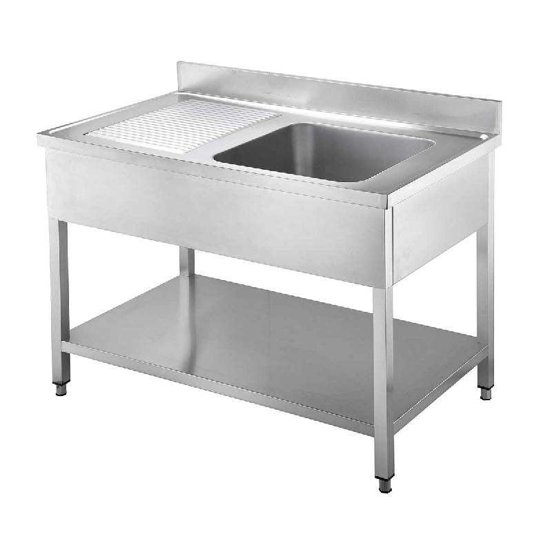 Vaiotec EASYLINE Evier 600 / 1 cuve à droite avec égouttoir L:1000 - inox 10197_0
