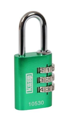 KASP K10530 - Cadenas à combinaison en aluminium anodisé 30 mm - Vert_0