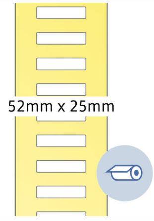 Étiquette en rouleau thermotransfert 52x25 mm - 4247_0