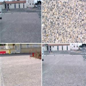 Aménagement urbain en béton désactivé ? Graviers roulés 10/20_0