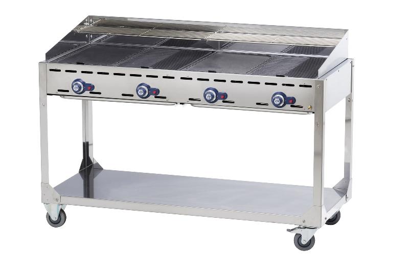 Barbecue green fire sur support avec roulettes - 149614_0