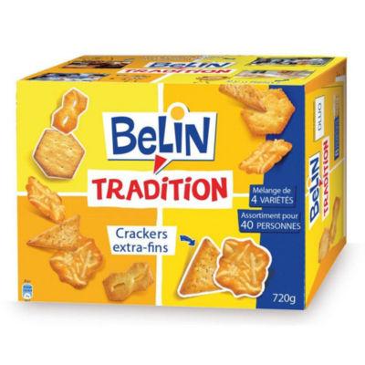 BELIN biscuits salés Tradition, 4 variétés - Boîte de 720 g_0