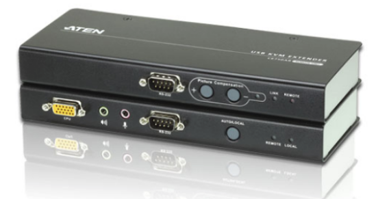 CE750A - Déport KVM VGA avec câbles Cat.5e USB / mini-jack / RS-232 - jusqu'à 200 mètres_0