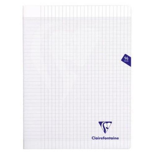 Clairefontaine Lot de 10 Cahier Mimesys 24x32, 96p./48 feuilles 90 g/m² piquées, coloris incolore, Séyès - 3329683933618_0