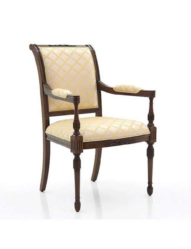 Fauteuil Marillac - structure en hêtre avec assise et dossier rembourrés_0