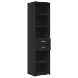 HELLOSHOP26 - Buffet bahut commode armoire meuble de rangement organisateur cuisine salle de séjour salon haut 45 x 42,5 x 185 cm bois d'ingénierie_0