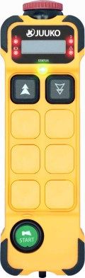 K202 - Télécommande radio industrielle Juuko avec bouton d'arrêt d'urgence type coup de poing et LED indépendante_0