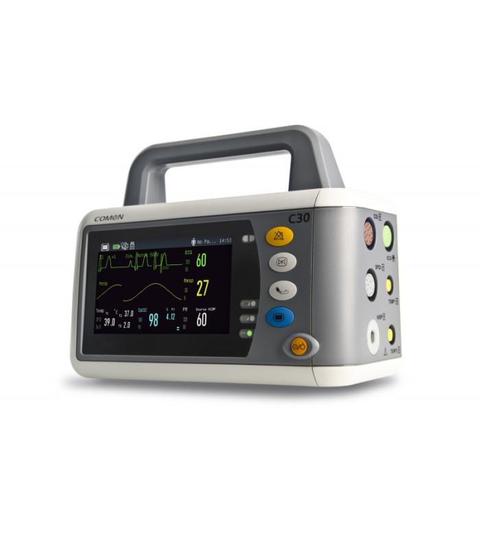 Moniteur multi-paramètres C30 Comen - ECG 3 ou 12 dérivations - Compact et transportable avec accessoires_0