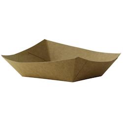 Packnwood FHC - 1000Pcs - Barquette kraft ingraissable avec PE - 170x125x35mm, 400ml - marron en carton recyclable 210BQKEAT4_0