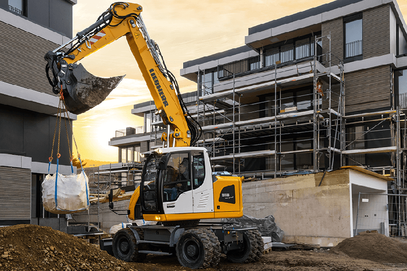 Pelle sur pneus Liebherr A 918 Compact_0