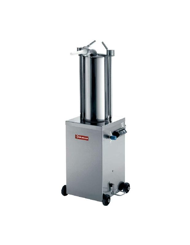 Poussoir hydraulique vertical en inox, 15 litres sur roues Diamond BSH-15A-2EME_0