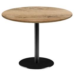 Restootab - Table Ø120cm - modèle Rome chêne slovène - marron fonte 3760371519842_0
