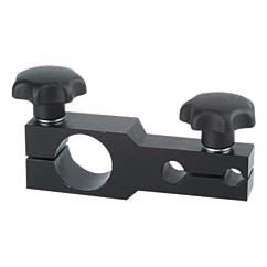 31140-100 - Support de comparateur en aluminium anodisé noir - Norelem France - Dimensions 100 x 130_0
