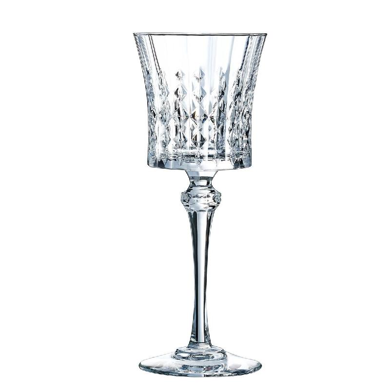4 verres à pied 19 cl Lady Diamond - Cristal d'Arques - transparent 0883314959871_0