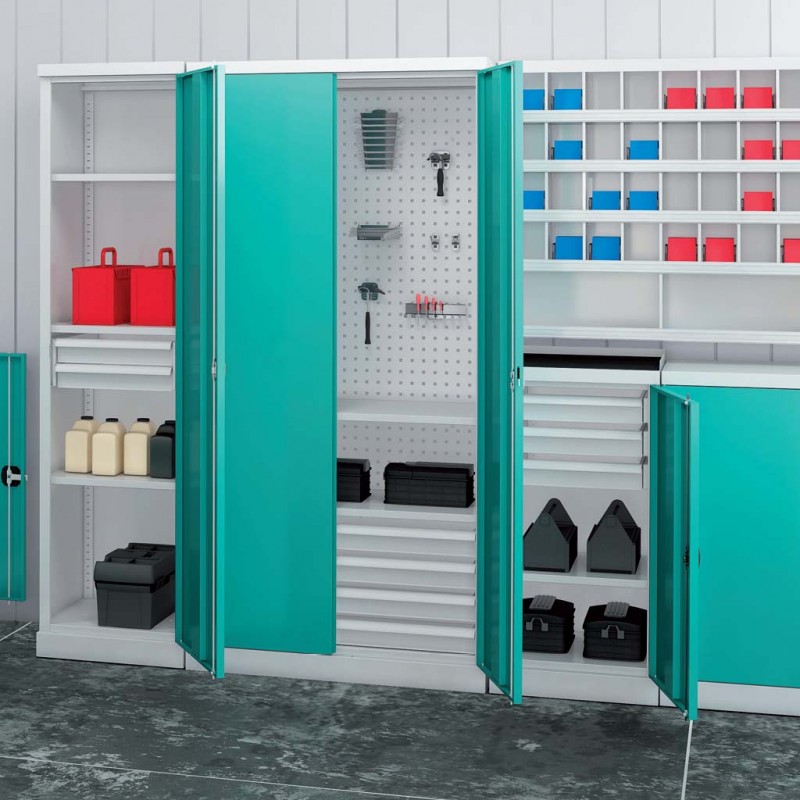 Armoire d'atelier polyvalente SWM - 7 modèles disponibles, dimensions et équipements modulables_0