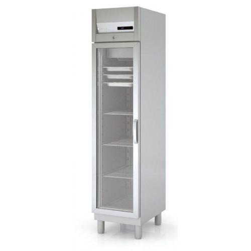 ARMOIRE VITRÉE RÉFRIGÉRÉE POSITIVE GN 1/1 INOX 240 L CORECO