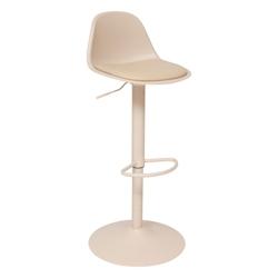 Atmosphera Tabouret Chaise de Bar Beige hauteur ajustable - beige 3560233561497_0