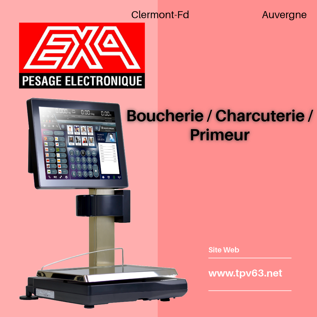Balance pour boucherie, charcuterie et primeur - EXA_0