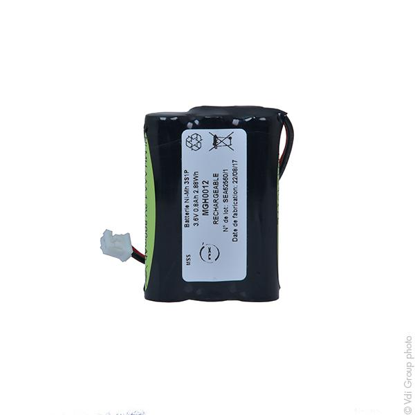 BATTERIE NIMH 3X AAA 3S1P ST1 3.6V 800MAH PHR-2_0