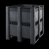 Caisse palette plastique pleine industrielle grand volume 1300 x 1150_0