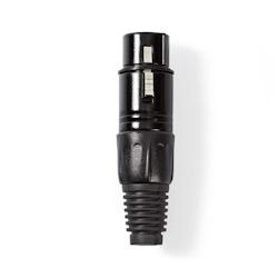 Connecteur Xlr  Xlr Femelle à 3 Broches  Noir Usage Non Intensif Nedis - 3665476847688_0