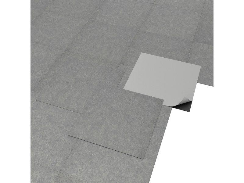 Dalle PVC adhésive Kamet gris - effet béton structuré - 30,48x30,48 cm - épaisseur 1,2 mm_0