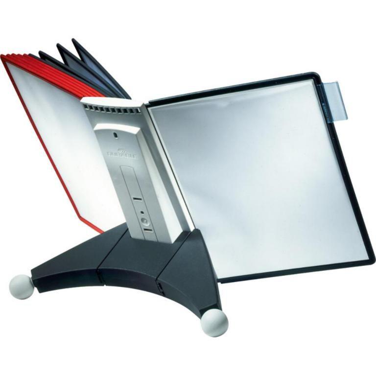 Durable Présentoir pour panneaux de signalisation System table SHERPA®, avec 10 panneaux, 420 x 275 x 305 mm - multicolore plastique 563200_0