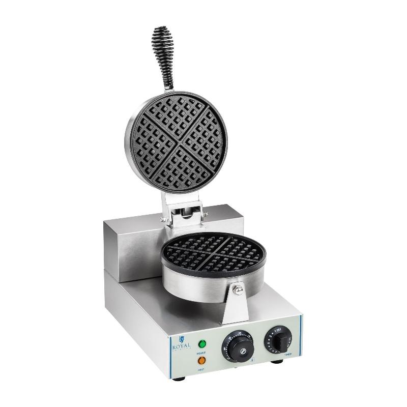 Gaufrier professionnel rond - Téflon - 1300 W - 1 grande ou 4 gaufres individuelles - 3614057_0