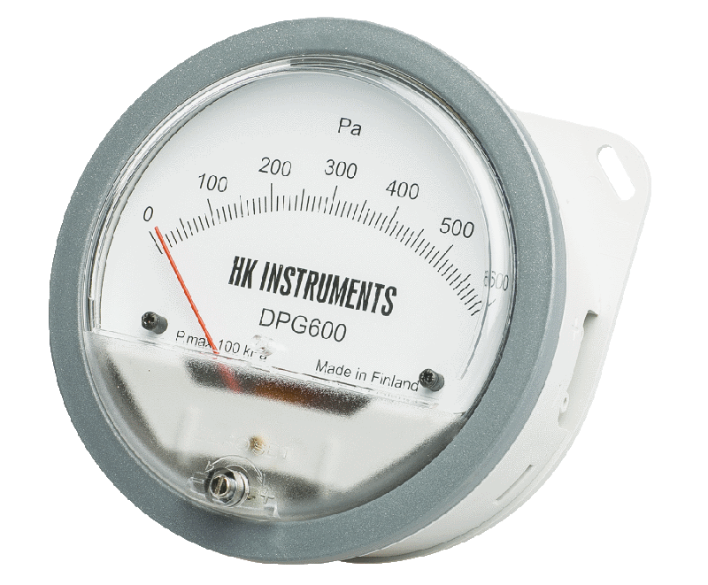Manomètre différentiel avec échelle de débit d?Air des ventilateurs et des conduits d?Air - DPG60-F - 0-60 Pa, Débit + Pression différentielle_0