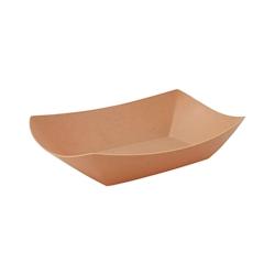 FHC evolupack FHC - 10Pcs - Barquette Bateau kraft réutilisable 218x155mm H40mm - marron plastique FHC294WBQ800_0