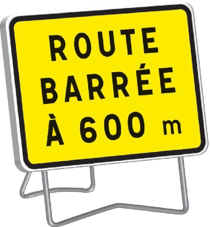 Panneaux Taliasign KC1 800x600 mm classe 2 Indications Temporaires - PNTLGLV2KC-TL01/R6_0