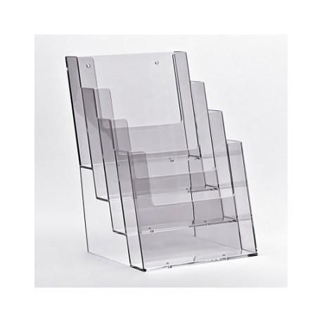 Porte-brochure 3 bacs A4 - idéal pour documents au format A4_0