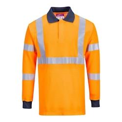 Portwest - Polo résistant à la flamme avec norme RIS HV Orange Taille S - S 5036108274048_0
