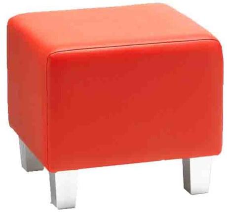 POUF CARRÉ 1 PLACE KLASS ROUGE