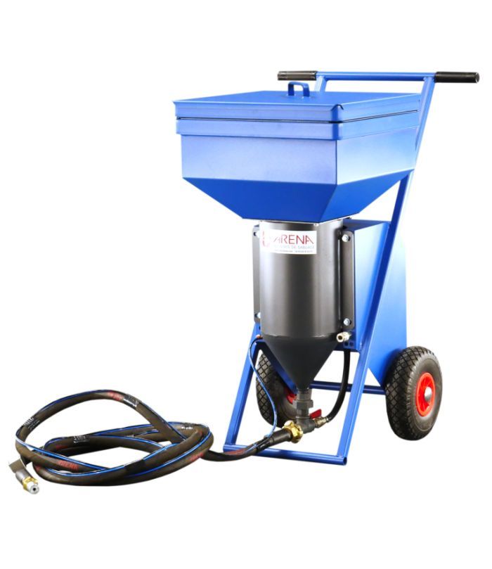 Sableuse aérogommeuse pour compressions rapides