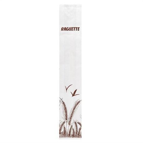 SACHET BOULANGERIE 9+4X66 CM CELLULOSE BLANC (VENDU PAR 250)