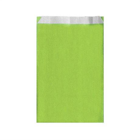 SACHET PLAT UNI 19+8X35 CM VERT ANIS (VENDU PAR 250)