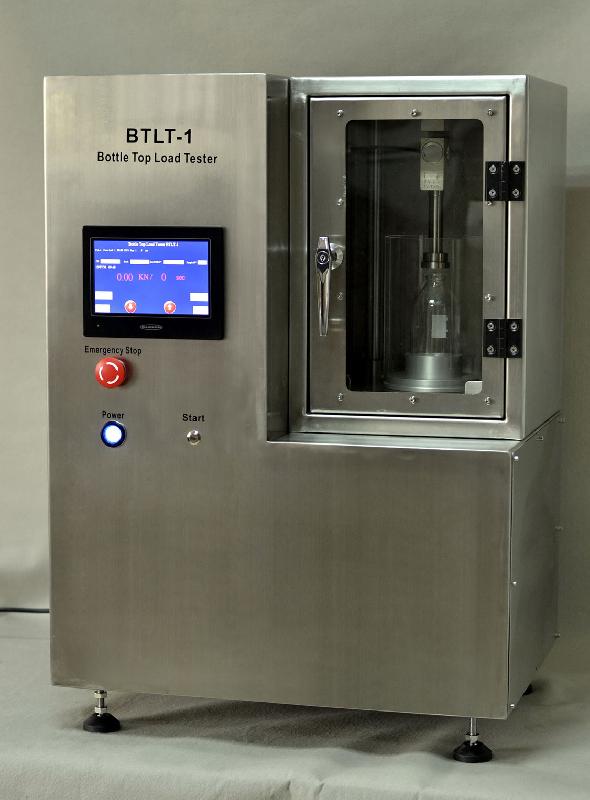 Btlt- 1 (bottle top load tester) testeur de charge verticale bouteilles verre / pet_0