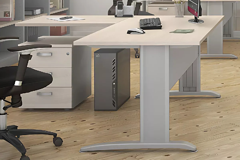 Bureau individuel avec retour So Fondon - modulable et personnalisable - finitions variées_0