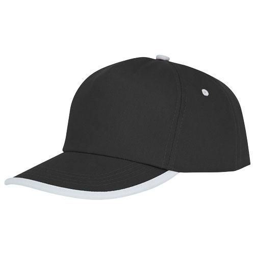 Casquette 5 panneaux avec piping Nestor 38669990 - 100% coton twill - Fermeture velcro_0