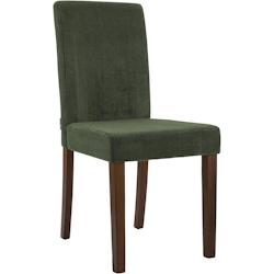 CLP Chaise de salle à manger Ina velours côtelé Vert/Antique foncé - vert textile 326071_0