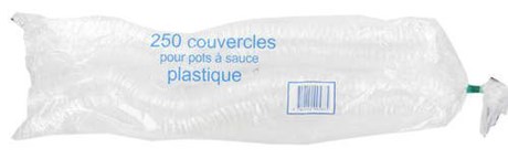 COUVERCLE POUR POTS À SAUCE (VENDU PAR 250)