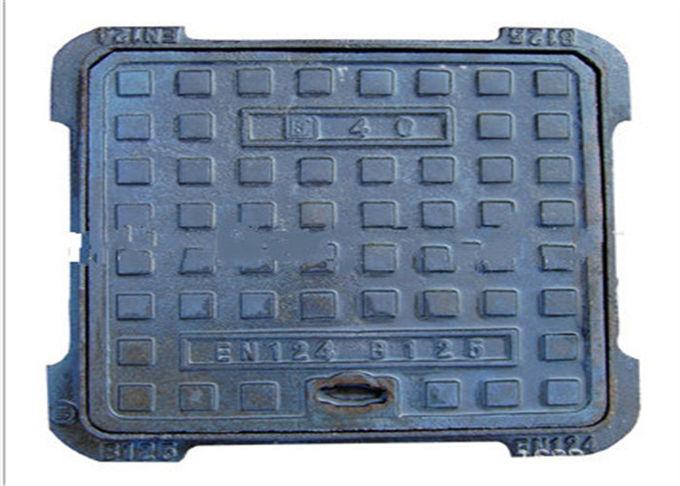 Couverture de trou d'homme de moulage au sable - Shuangxing - Fer malléable ou fonte grise - Taille personnalisable_0