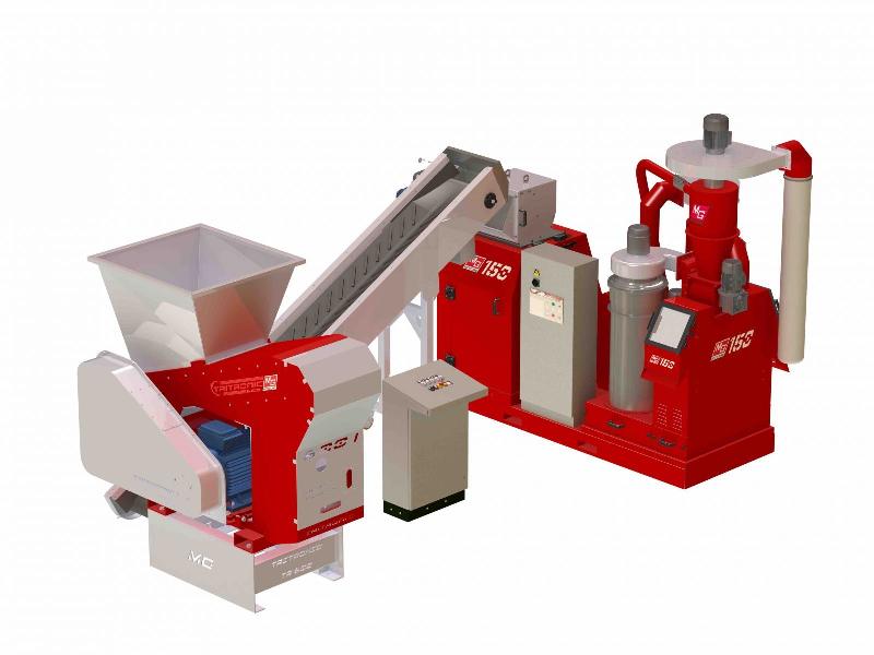 Broyeur granulateur de câbles MG Recycling MG-150T Spécial - Pré-broyeur 15 kW - Capacité 200-250+ kg/h_0
